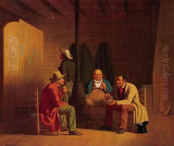 Country Politician Oil Painting by George Caleb Bingham