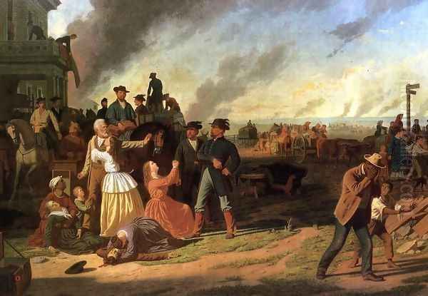 Martial Law Oil Painting by George Caleb Bingham