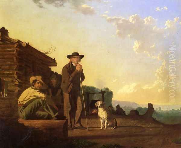 The Squatters Oil Painting by George Caleb Bingham