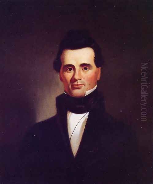 Portrait of Reverend John Glanville Oil Painting by George Caleb Bingham