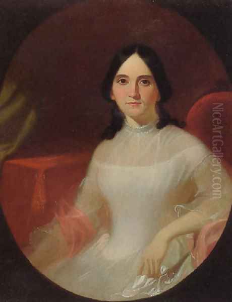 Portrait of Eliza Thomas Bingham 1849-50 Oil Painting by George Caleb Bingham