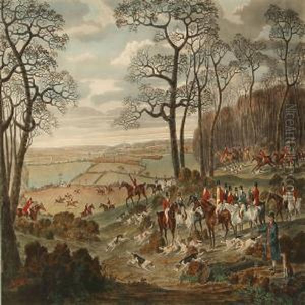 The Essex Hunt Oil Painting by Dean Wolstenholme, Jr