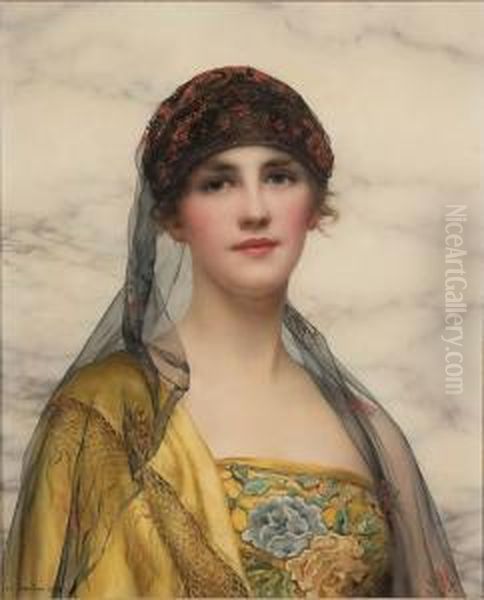 Portrait Of A Beauty Oil Painting by William Clarke Wontner