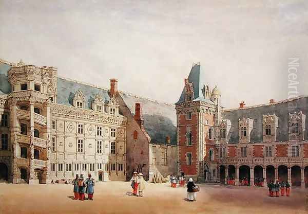 Le Chateau de Blois Oil Painting by Thomas Shotter Boys