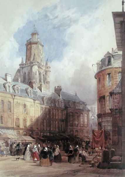 At Boulogne Oil Painting by Thomas Shotter Boys