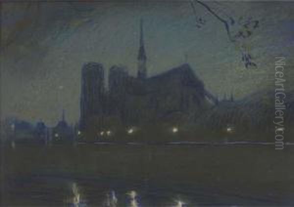 Notre Dame, Paris, At Night by Donald Wood