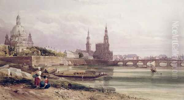 Dresden Oil Painting by Thomas Shotter Boys