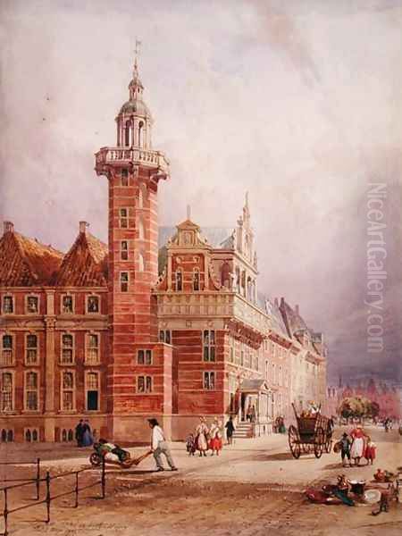 Town Hall, Hague Oil Painting by Thomas Shotter Boys