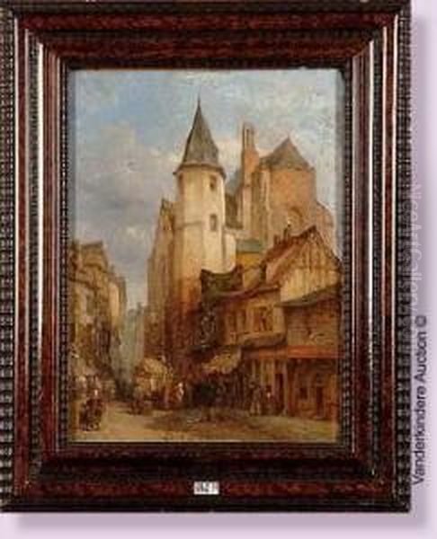 Coin De Rouen Anime Oil Painting by Lewis John Wood