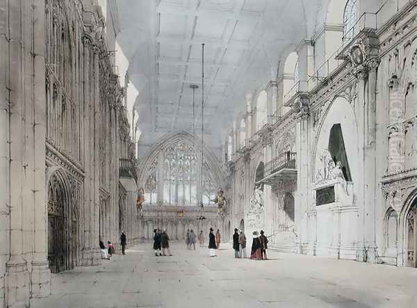 The Guildhall, Interior, 1842 Oil Painting by Thomas Shotter Boys