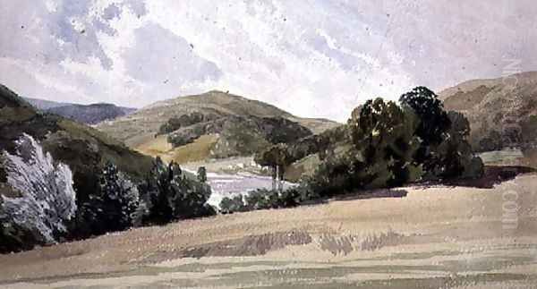 The Vale of Llangollen Oil Painting by Thomas Shotter Boys