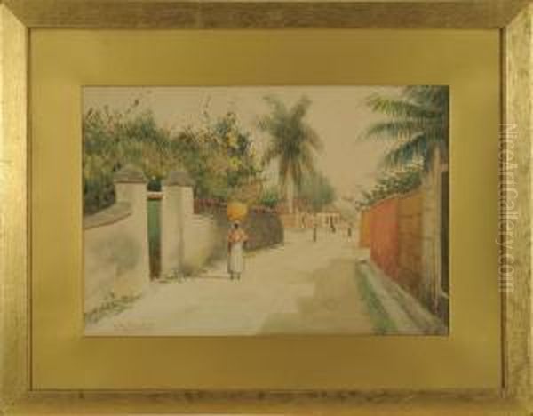 Nassau, Bahamas Oil Painting by Hartwell Leon Woodcock