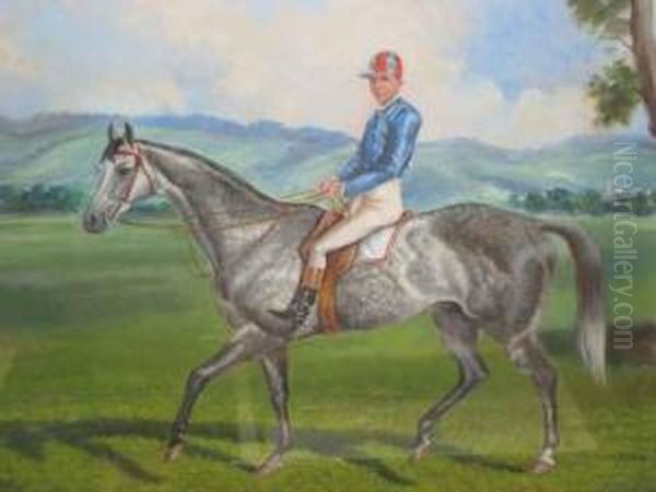 Jockey Mounted Oil Painting by Edwin Woodhouse