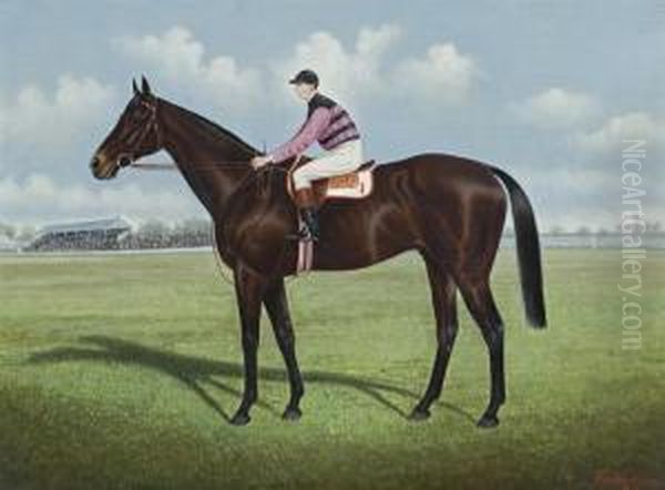 Racehorse (no.1) And Jockey Oil Painting by Frederick, Woodhouse Jr.