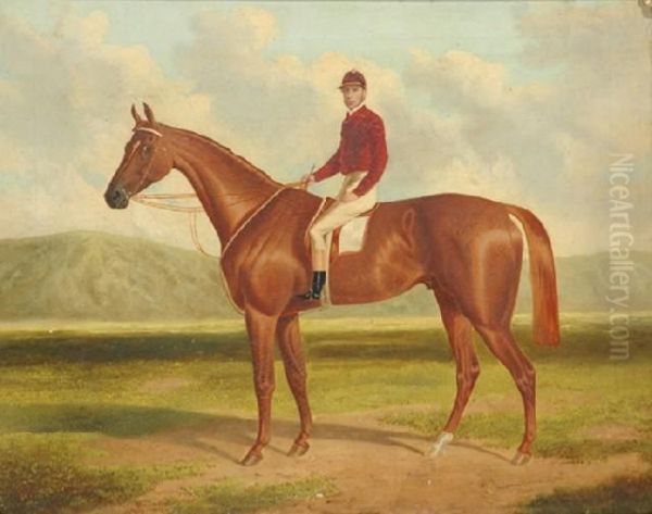 Senior Falcon: Winner Of The Adelaide Cup Oil Painting by Frederick, Woodhouse Snr.