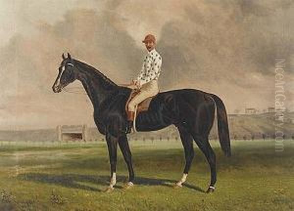 Blue Mountain, Owner, Trainer,jockey, James Scobie Oil Painting by Frederick, Woodhouse Snr.