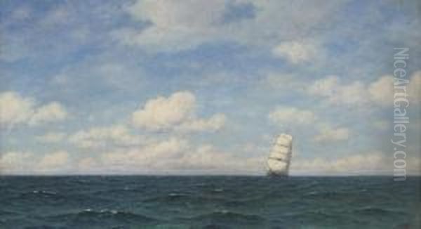 In An Ocean Breeze Oil Painting by William Frederick Woodington