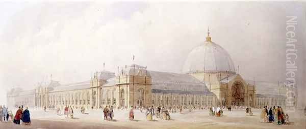 The International Exhibition Buildings, South Kensington, 1862 Oil Painting by Thomas Shotter Boys