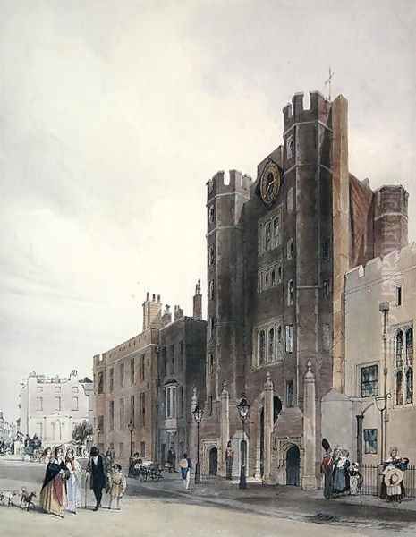 North front to St.James's Palace, c.1850 Oil Painting by Thomas Shotter Boys