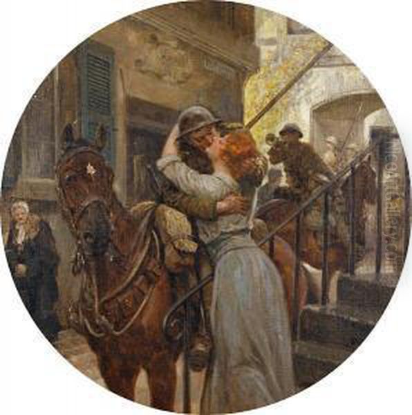 The Returning Soldier Oil Painting by Richard Caton Woodville