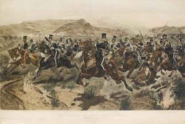 The Charge Of The Light Brigade Oil Painting by Richard Caton Woodville