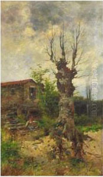 Arbol Oil Painting by Joseph R. Woodwell