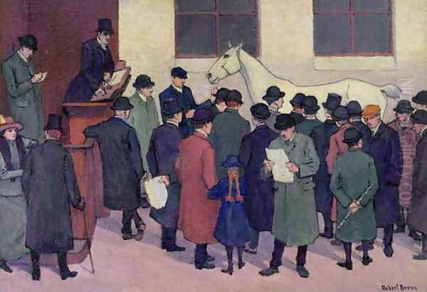 Under the Hammer (3) 1914 Oil Painting by Robert Polhill Bevan