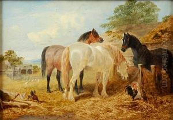 At The Trough by Henry Charles Woollett