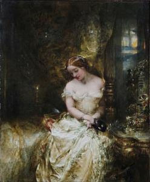 Before The Ball; After The Ball Oil Painting by Alfred Joseph Woolmer