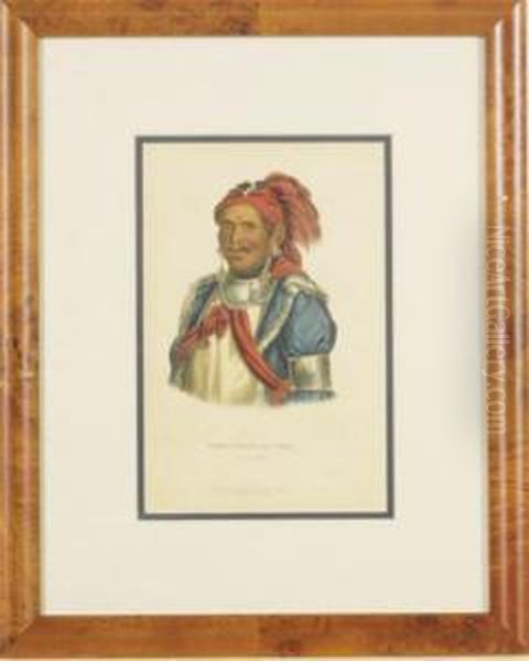 History Of The Indian Tribes Of North America: Eight Plates Oil Painting by Thomas A. Woolnoth