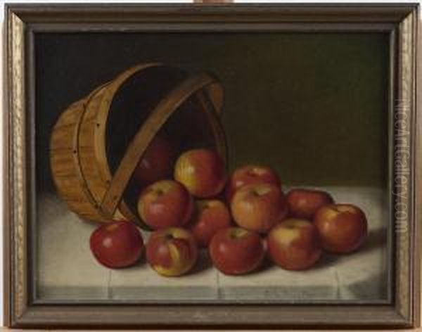 Basket Of Apples Oil Painting by Austin C. Wooster