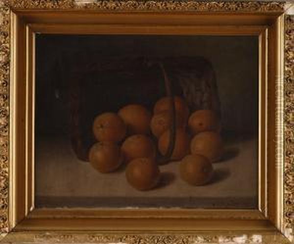 Basket Of Oranges Oil Painting by Austin C. Wooster