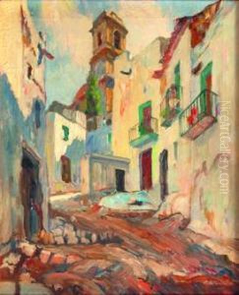 Callejon Espanol Oil Painting by Albert Worcester