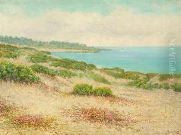 Cypress Point Oil Painting by Theodore Wores