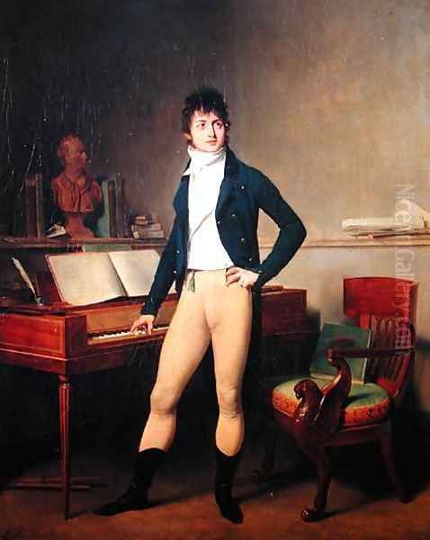 Francois Adrien Boieldieu Oil Painting by Louis Leopold Boilly