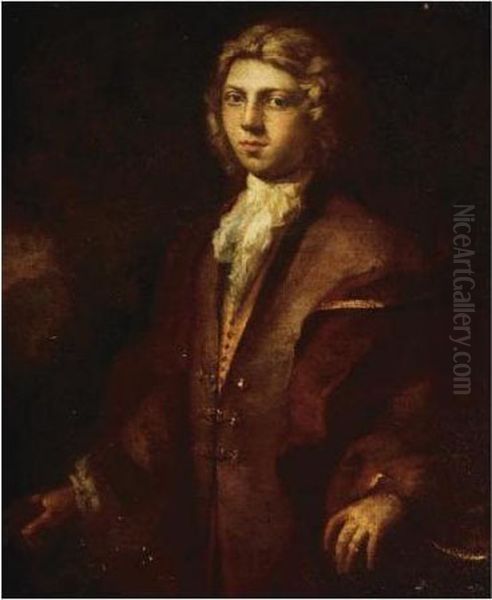 Portrait Of A Gentleman Oil Painting by Thomas Worlidge