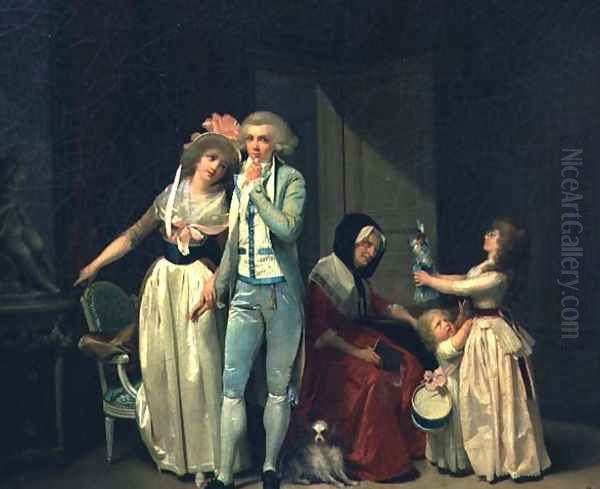 Those who Inspire Love Extinguish it, or The Philosopher 1790 Oil Painting by Louis Leopold Boilly