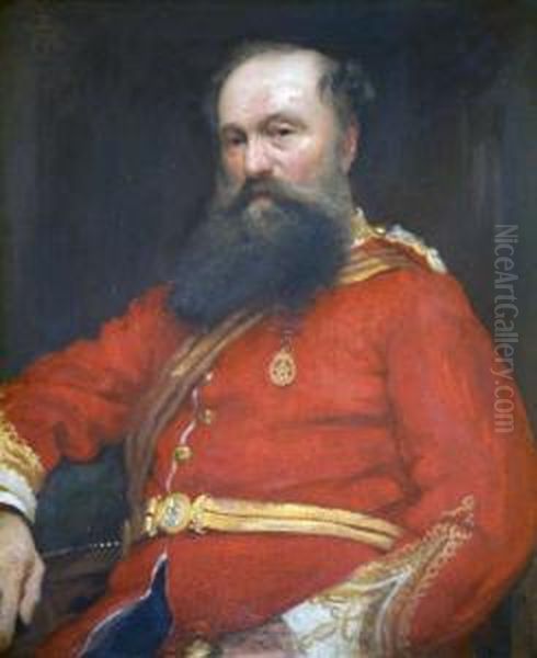 Portrait Of Lt.col. Charles Thomas John Moore Oil Painting by Archibald James Stuart Wortley