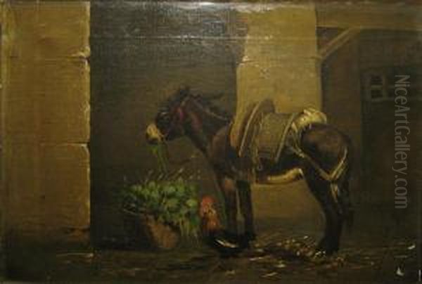 Ezel En Haan Oil Painting by Edouard Woutermaertens