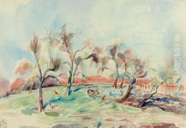 Verger A Amersfoort Oil Painting by Rik Wouters