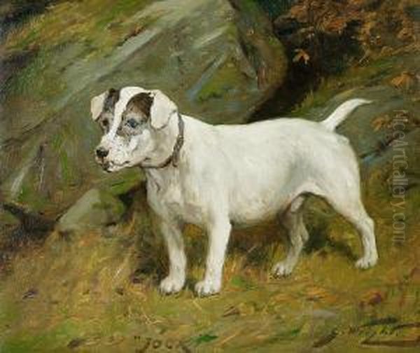 The Terrier 'jock' Oil Painting by George Wright