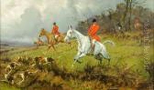 Hunting Scenes Oil Painting by George Wright