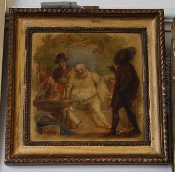 Falstaff: A Scene From Henry Iv Oil Painting by John Massey Wright