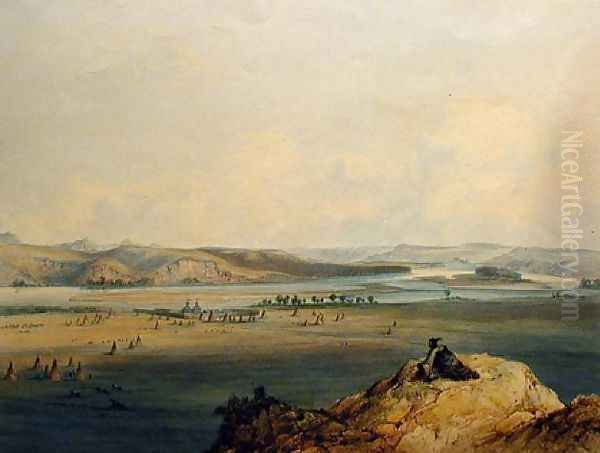 Fort pierce Oil Painting by Karl Bodmer