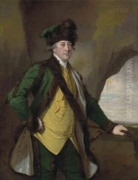 Portrait Of John Whetham , Of Kirklington Oil Painting by Josepf Wright Of Derby