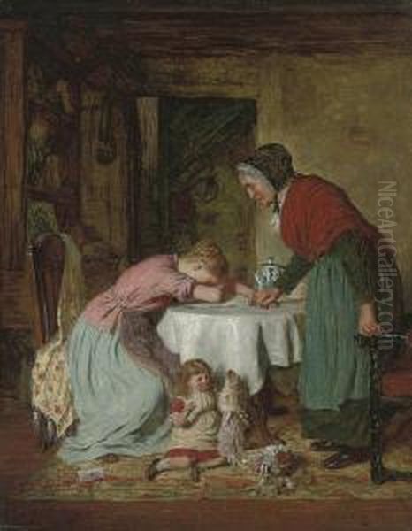 Silent Sympathy Oil Painting by Robert W. Wright