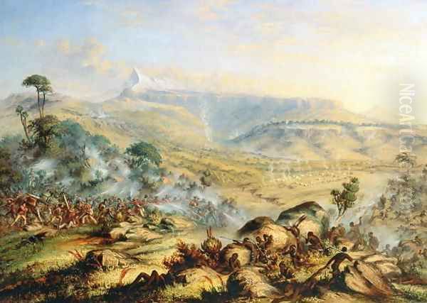 The Hog's Back or a Great Peak of the Amatola-British-Kaffraria Oil Painting by Thomas Baines