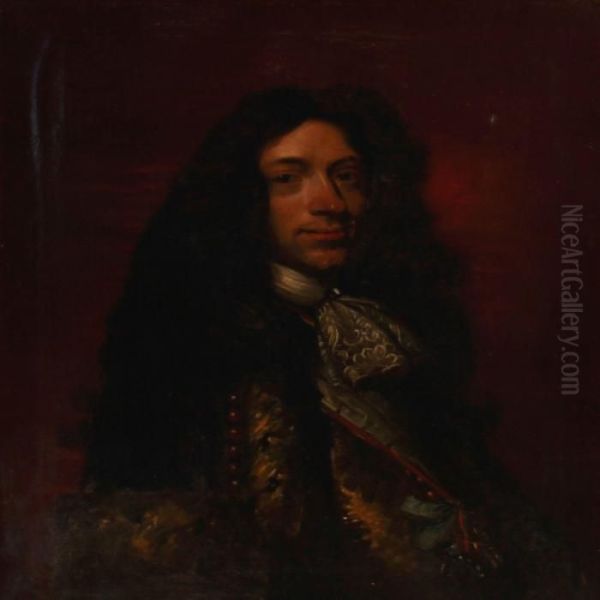 Portrait Of Chancellor Peder Griffenfeld Oil Painting by Abraham Wuchters