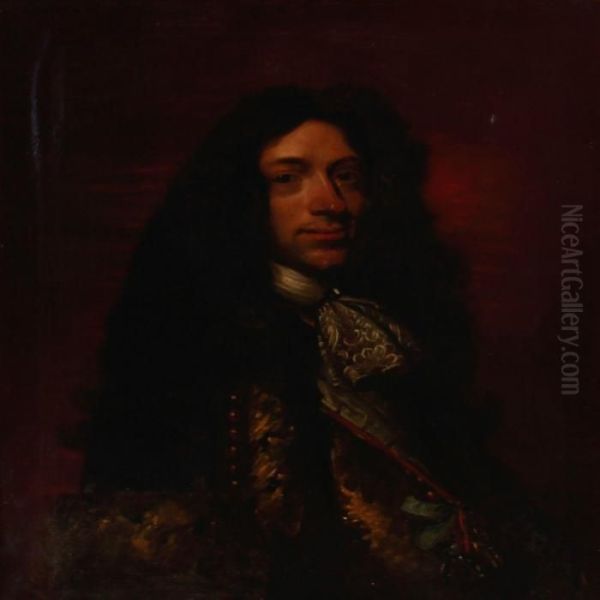 Portrait Of Chancellor Peder Schumacher Griffenfeld Oil Painting by Abraham Wuchters