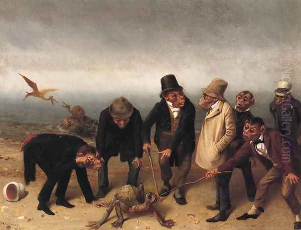 Discovery of Adam Oil Painting by William Holbrook Beard